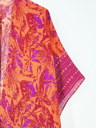 Image of Moss Rose Women Summer Bikini Kimono Bathing Suit Cover Ups for Swimwear