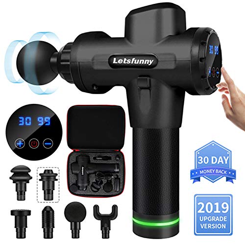 Deep Tissue Percussion Muscle Massager Carrying Case Massage Gun for Pain Relief, Handheld