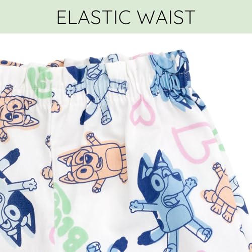 Image of Bluey Girls T-Shirt and Twill Shorts Outfit Set Toddler to Big Kid Sizes (2T - 10-12)