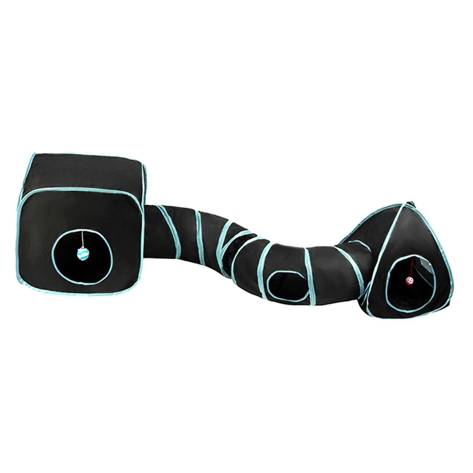 Tubo de para Gato para Interior, Jaula para Ejercicio, Casa, Gato, de Juguete, de Conejo, Juguetes para Correr, Perros, Conejos Y Ga, Negro