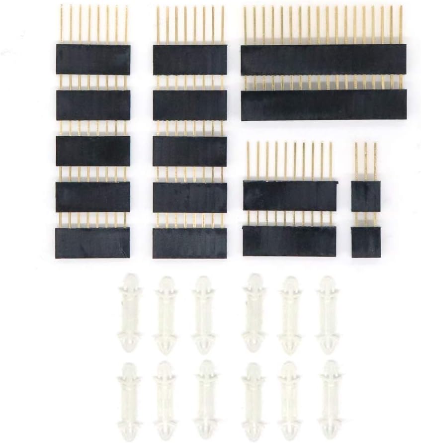 Treedix2 Sets of Stacking Headers Pins Kit Stackable Female Headers Compatible with Arduino Mega 2560(28pcs in Total)