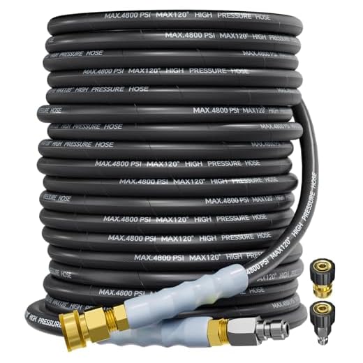 TechSweepPro 4800PSI Pressure Washer Hose 100FT