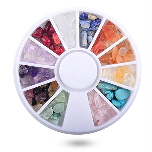 3D nail art decorazioni strass 5 Wheel set, 3D
