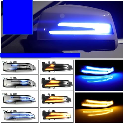 Intermitente LED dinámico espejo retrovisor Benz W204 W176 W212 CLA C E 3