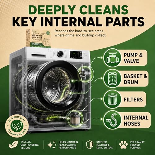 Image of Renuv Washing Machine + Dishwasher + Garbage Disposal Cleaner Bundle | Heavy Duty Home Appliance Deep Cleaning, Descaling, Deodorizing