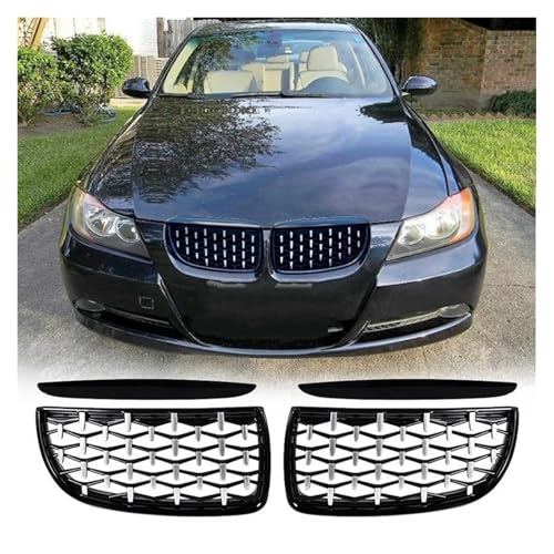 Grille de radiateur BMW E90 look météore avec fixations clipsées haute résistance - 3