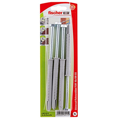 Preisvergleich Produktbild Fischer Universal Rahmendübel FUR 10X100 SS K, 4 Stück