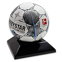 EH Design Ballhalter I Exzellente Ball Ständer Halterung für Fußball, Basketball und Volleyball, Hochwertige Ballablage im schlichten und minimalistischen Design, Geschenk für Sportliebhaber (Schwarz)