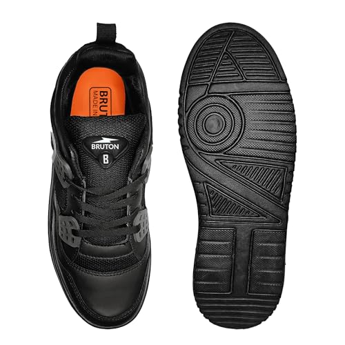 Image of BRUTON 362-BlazeX Premium Sneakers Casual Shoes Walking Shoes for Men-Black