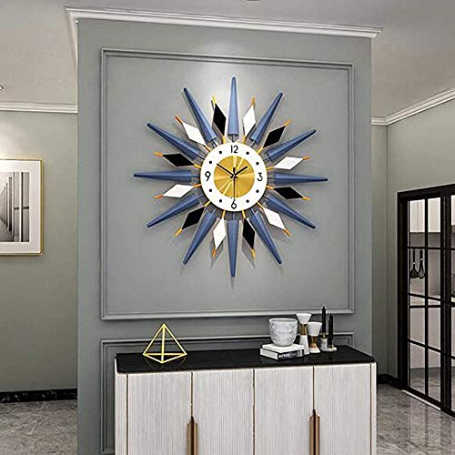 Horloge murale moderne florale forme diamant pour réveiller votre salon