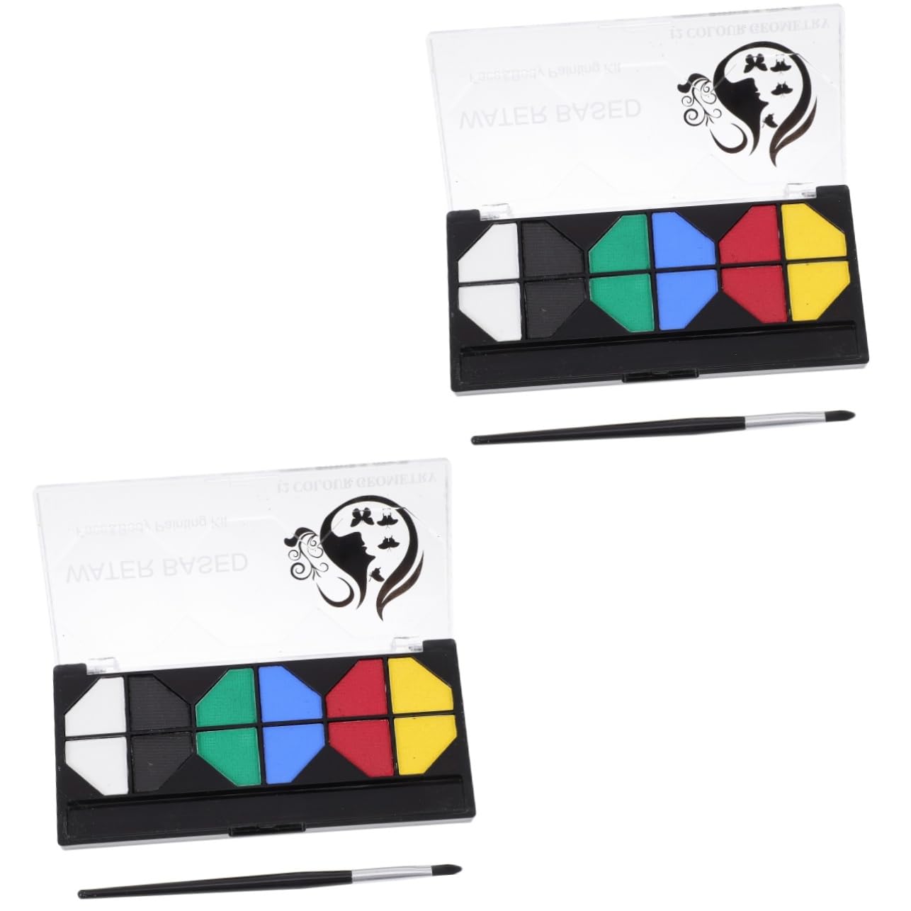STOBOK 2piezas Pintura Facial De Color Soluble Agua Pigmento De Maquillaje Seguro y Rápido Secado Para Festivales y Cosplay