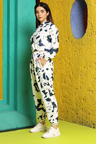 Image of GRECIILOOKS Co Ord Set for Women | Co Ord Set for Women Stylish |Printed Lycra Co Ord Set for Women | Travel Co Ord Set for Women | Full Sleeve
