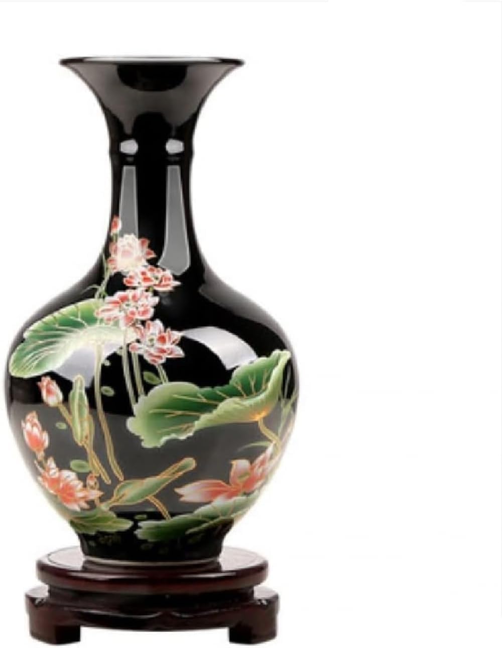 Bzgpmfud Noir Vase Desktop Ceramic Decoration Living Room Wine Cabinet Flower Arrangement Craft
