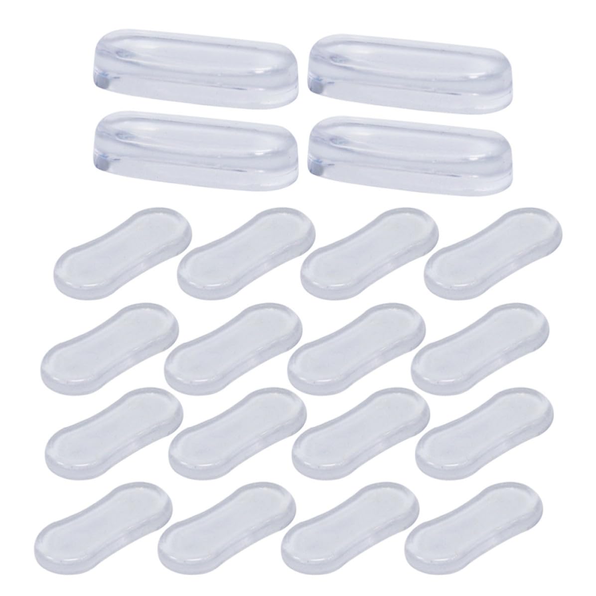 Parachoques de silicona con absorción de impactos para el asiento del inodoro, kit de 20 piezas