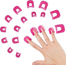 WeddHuis 26pcs Nagellack Schablone,Wiederverwendbar Nägel Edge Hautbarriere Kit,10 Größen Nail Art Lackschutz Spitzenschutz,Nagelkunst Grundlegendes Werkzeugzubehör(Rose Rot)