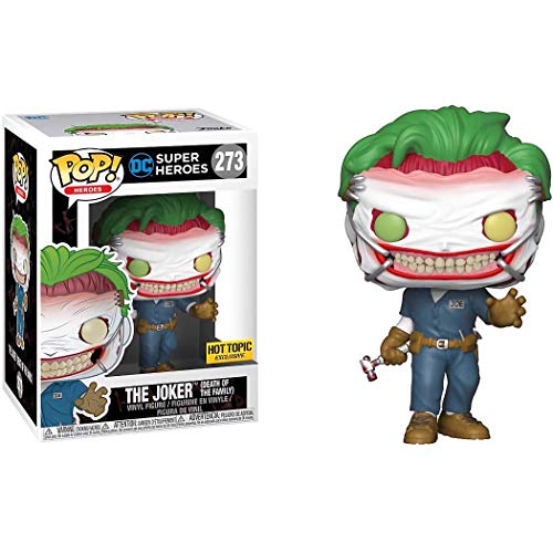Funko The Joker [Death of The Family] (Hot Topic Exclusive): DC Universe x POP! Heroes Vinyl Figure & 1 POP! Compatible PET Plastic Graphical Protector Bundle [#273 / 37487 - B]