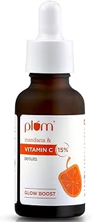Plum 15% Vitamin C Serum for Glowing Skin | for Oily, Dry &amp; Combination Skin | Reduce Pigmentation &amp; Dark Spot |with Manda...