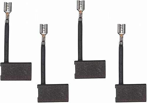 Miniatura 6 de QINALO 4 cepillos de carbono de precisión 381028-08 381028-02 para sierras circulares y ingletadoras DeWalt - Compatible con DW703, DW717, DW718,