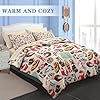 Pamnest Comforter Set Twin Size, Racing Car Competition 5 Pcs Bedding for Kids and Adults, Race Game Cute Wheel Bed Sheet Sets with Fitted Sheet Pillowcase & Sham for Bedroom Bed Decor #1