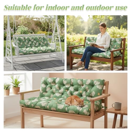 Coussin banc extérieur imperméable 150x100 résout l'assise dure de la balancelle - 8