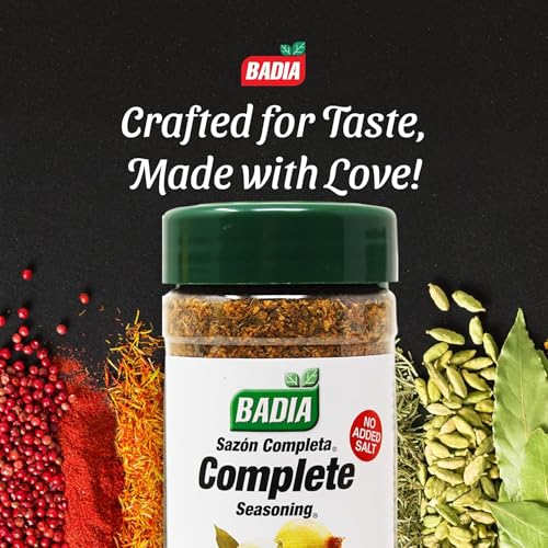 Image of Badia Complete Seasoning Salt-Free, 4.25 oz - All-Purpose Spice Blend of Garlic, Onion, Pepper, Herbs & Spices - Savory Signature Blend (with No Salt)