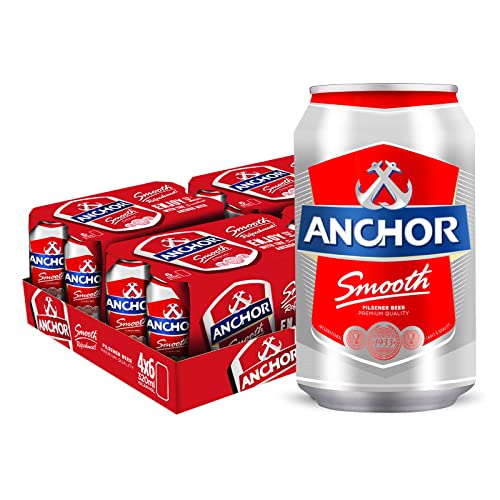 Anchor Smooth Pilsener Beer Can 24 x 320ml