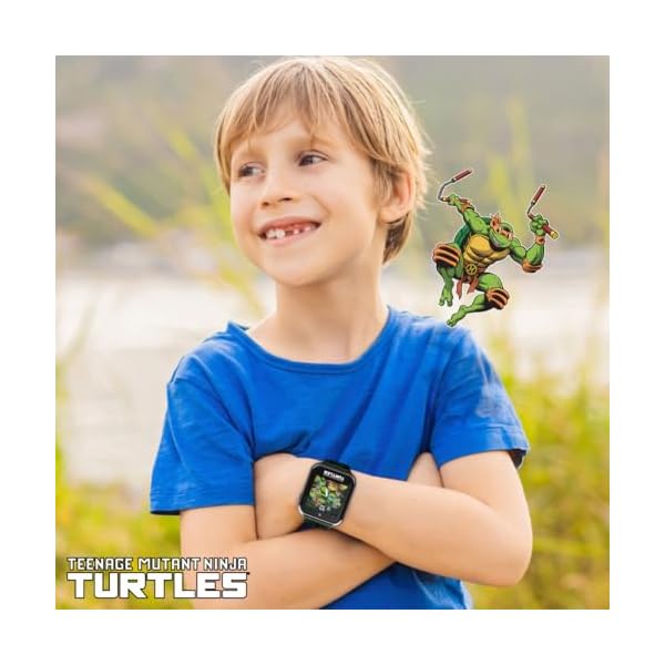 Teenage Mutant Ninja Turtles Kids Smart Watch with Selfie Camera, Video Recorder, Games, Stopwatch, Alarm, Calculator, and Calorie Counter – Fits Wrists 5.5" to 8" - Image 4