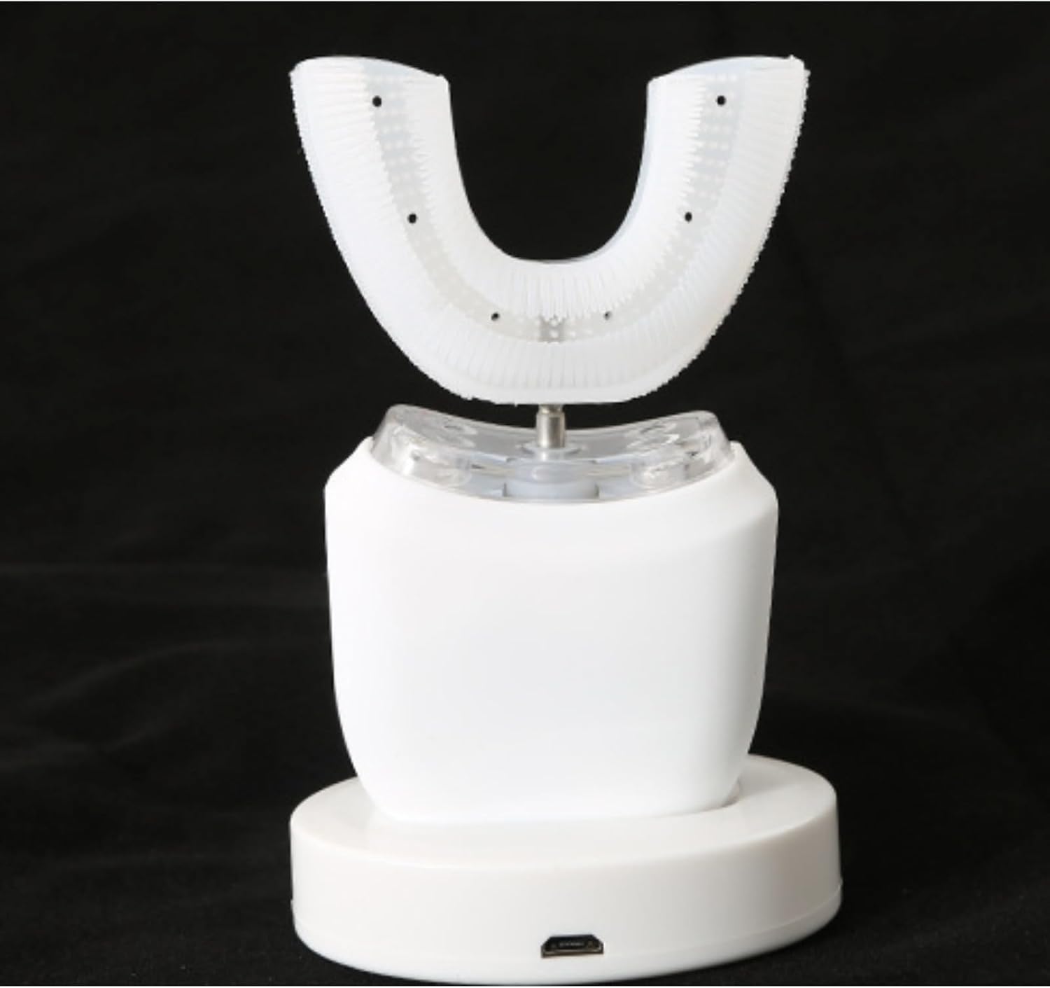 Scandinavian Smiles U-Shaped Electric Toothbrush, 360° Sonic Cleaning for Adults & Kids, 3 Modes, USB-C Rechargeable (Pink)