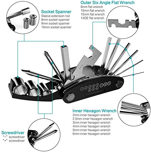 Recopilación y reviews de Kit herramientas bicicletas pinzas llaves dados Top diez. 29 Imagen adicional