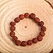 LOVENSPIRE 5 Mukhi Rudraksha Bracelet Suitable for Yoga, Meditation 5 Face Nepali Panchmukhi Rudraksh Natural Healing Round Bead Stretchable Elastic Bracelet Daily Fashion Wear Men (8.5 Mm)