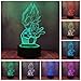 anime 3D LED Lampada Goku Figura Bambino Camera Da Letto Decor Night Light Super Dio Figlio Kakarotto Da Tavolo Per Bambini Regalo di Compleanno Anime Gadget Led Notturna