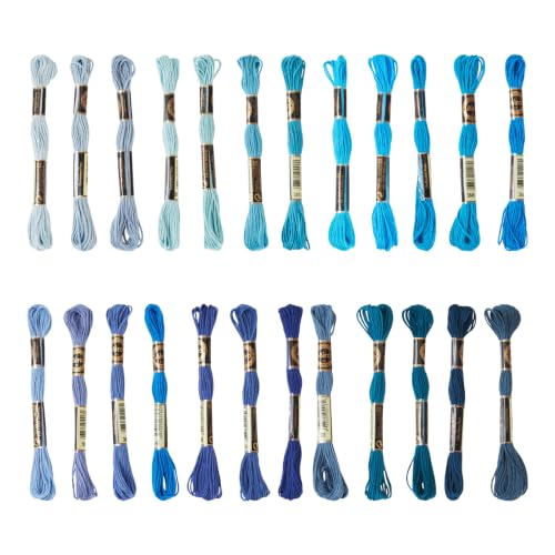 Image of FASHEWELRY 24 Skeins Embroidery Floss Thread 1mm Cross Stitch Thread