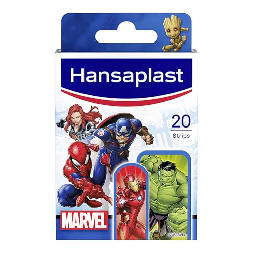Hansaplast Marvel Kinderpflaster wasserabweisen, hautfreundlich und schmerzfrei zu entfernen, 20 St. Pflaster