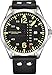 Produktbild Stuhrling Original Herren Analog Sport Aviator Uhr, Quick-Set Day-Date, Lässiges Lederband (Black)