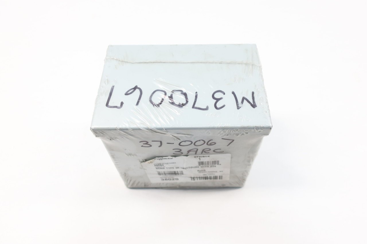 HOFFMAN A6R64 Steel Screw Cover Enclosure 6IN X 6IN X 4IN D606242