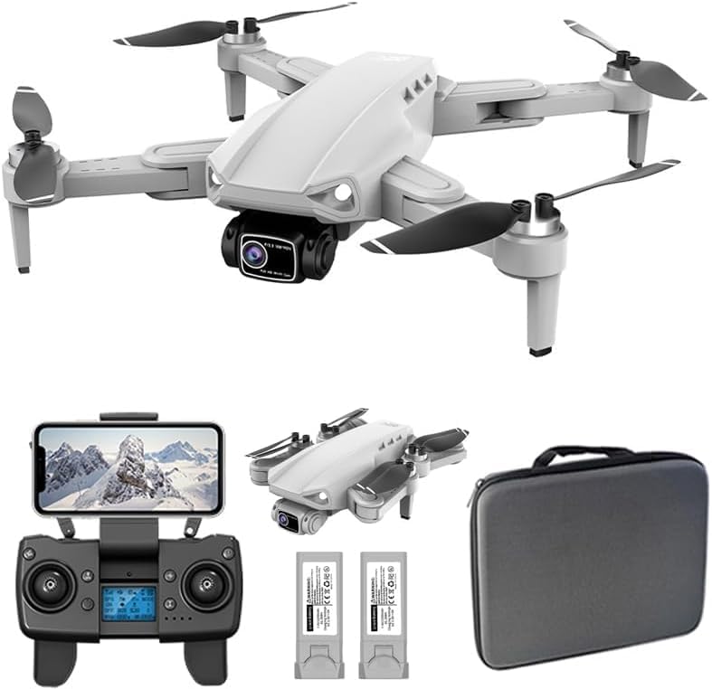 Image of HILLSTAR GPS Foldable Drone with 4K HD Wide Angle Camera | Brushless Motors | Advanced GPS Positioning, Return to Home | 1.2 KM Control Range | 25 Min Flight Time | 2 Batteries | RC GPS Camera Drone