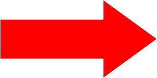 Arrow Sticker Directional Decals 12x6 Inch 24 Pack Marking Sign Removable Floor Arrows Stickers Adhesive Decal for Warehouse Event (Red)
