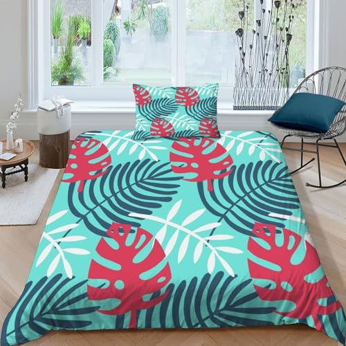 Parure Monstera housse de couette fermeture éclair finis les lits défaits - 3