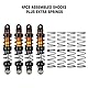 INJORA RC Stoßdämpfer 4pcs RC Dämpfer für 1/10 RC Crawler Car Axial SCX10 90046 AXI03007 TRX4 TRX6