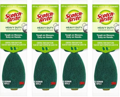 Scotch-Brite Heavy Duty Dishwand Refill, 4-Refills (Pack of 2) image 5