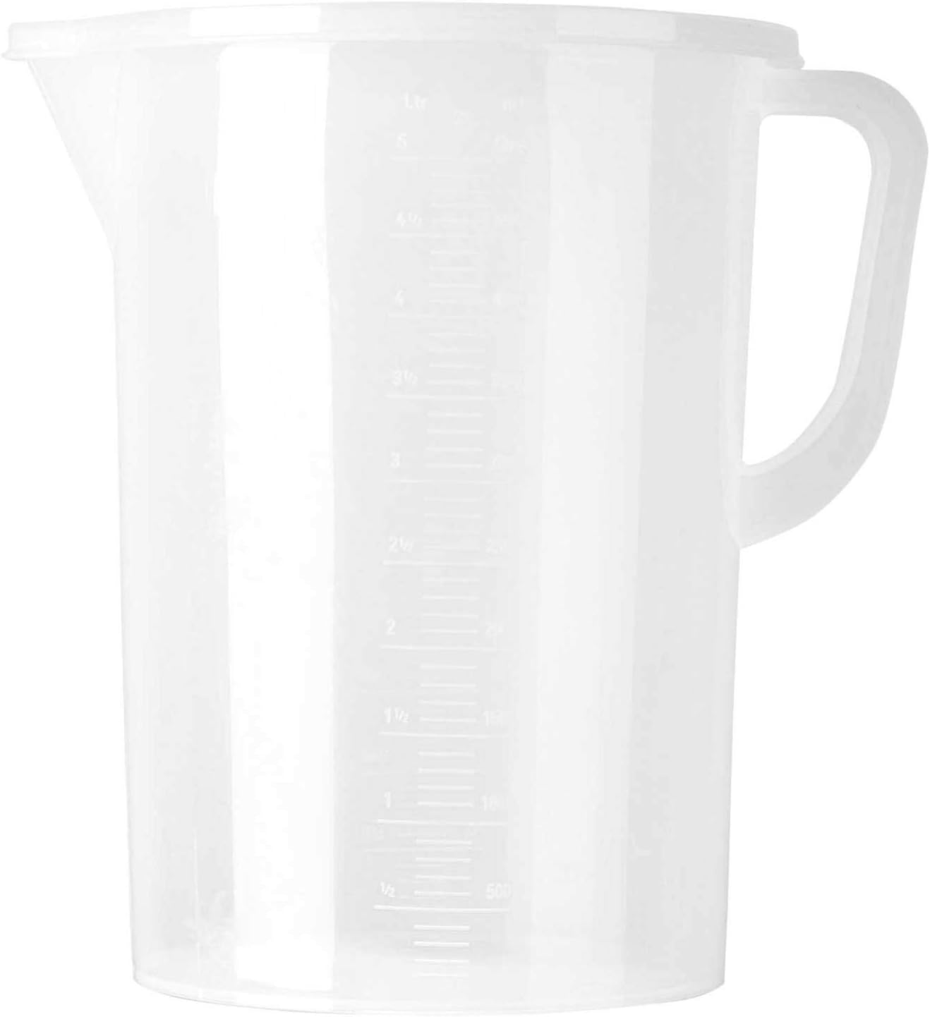 Freebily Plastic Pour Measuring Cup Water Pitcher Jug with