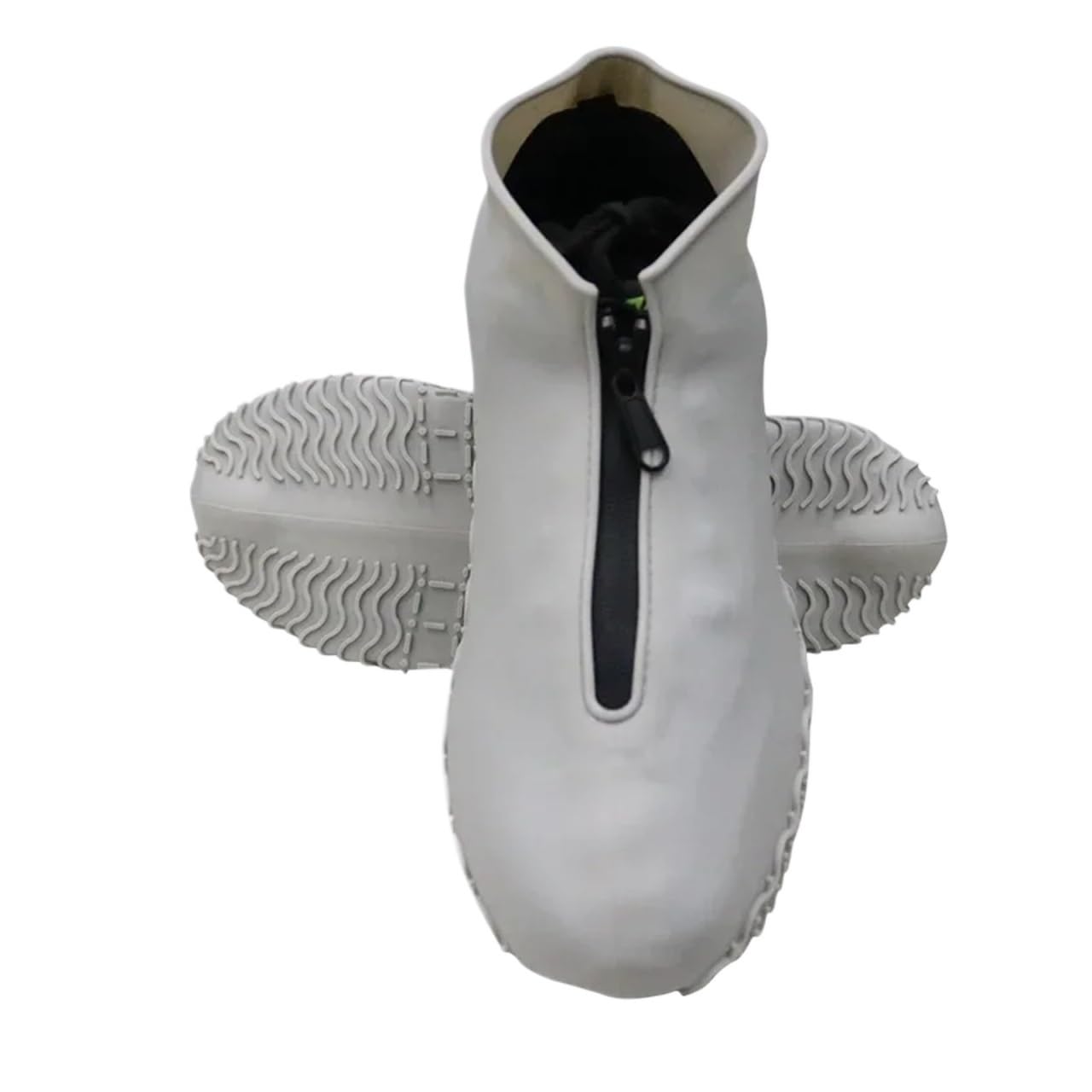 Fjoadnvm Color: 9 Waterproof Shoe Cover 2 Pairs Waterproof Silicone Shoe Covers Reusable Foldable Not-Slip Rain Galoshes With Zipper Shoe(,M)
