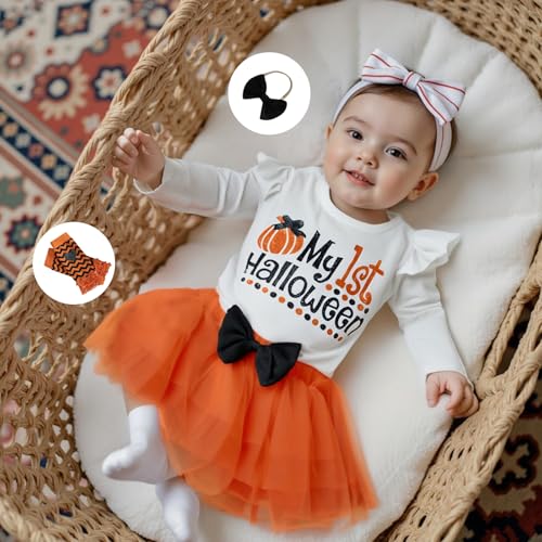 My First Thanksgiving Baby Girl Outfit Newborn Turkey Romper Tutu Skirt Dress Headband Cute 1st Thanksgiving Clothes2