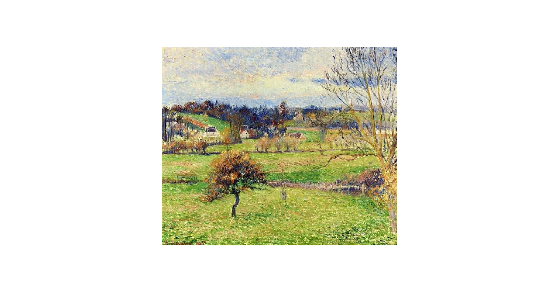 J・A・C・ピサロ、エラニー=シュル=エプト、希少画集画 J・A・C