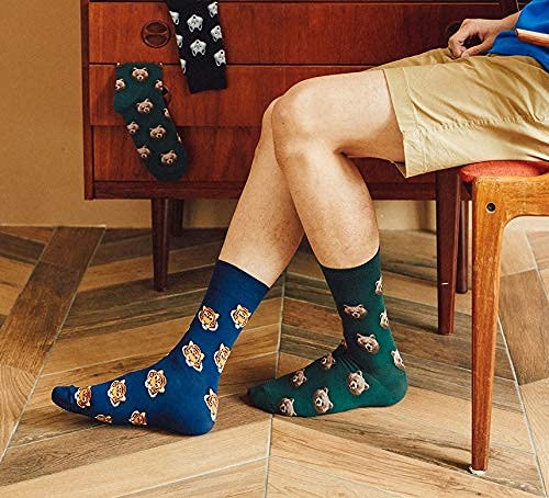 Mens Dress socks - animal prints (Crew 4Pairs) LK3