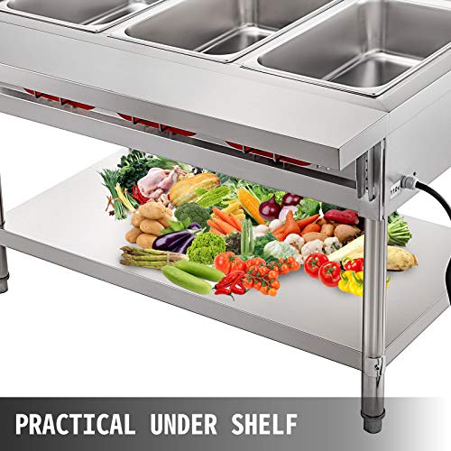 Vevor COMMERCIAL ELECTRIC FOOD WARMER 3 POT Steam Table Food Warmer 18 Quart/Pan thumb #6