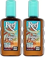 Reef Moist Moisturising Sun Tan Oil Spray SPF15, 220ml (Pack of 2)