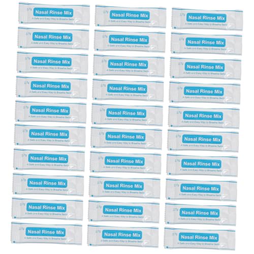 FRCOLOR 80 Pcs Nasal Salt Packets Iodine-Free Instant Dissolving Rinse Mix for Nose Care for Allergies and Sinus Relief Convenient for Daily Use