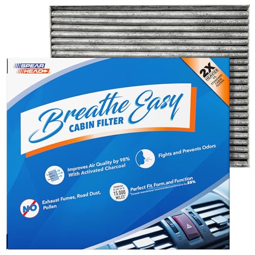 Image of Spearhead Odor Defense Breathe Easy Cabin Filter | Fits 2018-22 Accent, 2017-20 Elantra, 2018-20 Elantra GT, 2019-24 Forte, 2018-23 Rio Like OEM | Up to 25% Longer Lasting w /Activated Carbon (BE-058)