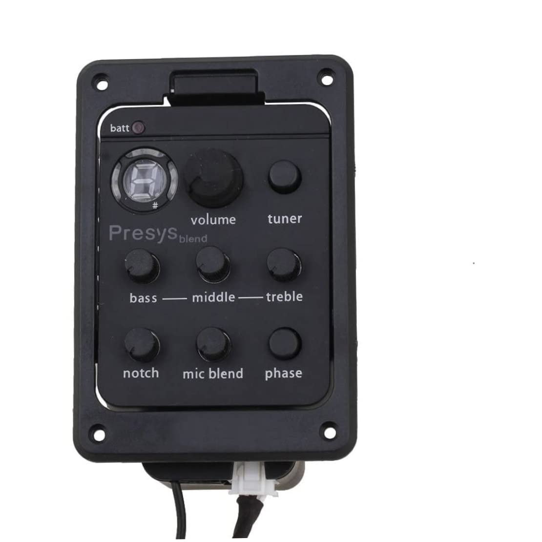 Pastilla de preamplificador de Guitarra, Pastilla de Ecualizador de Guitarra acústica, Pantalla Digital para Folk acústico | Sintonizador de preamplificador